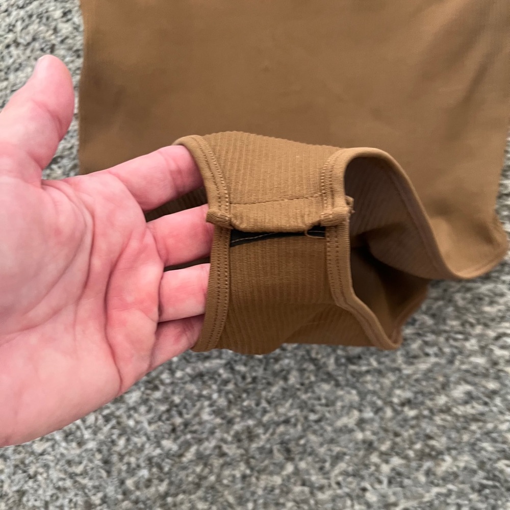 OQQ Ribbed Tank One-Piece Bodysuit in Brown XL - Picture 4 of 6